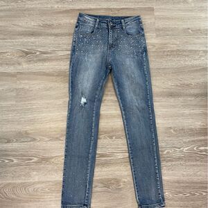 Melanie Line Sparks Embellished Slim Fit Jeans S